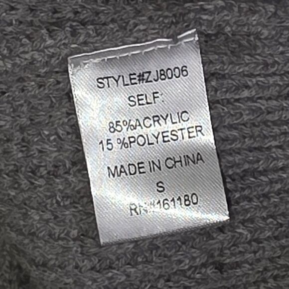 Zia Oversized Grey Cardigan - NWT - Small - BIG Button Energy! - Picture 10 of 10